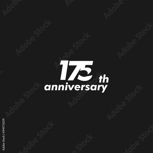 professional 175th anniversary logo,175th anniversary symbol,icon,celebrating 105th anniversary,105th anniversary logo,vector,illustration, logo, graphic, celebration, vector, background, banner