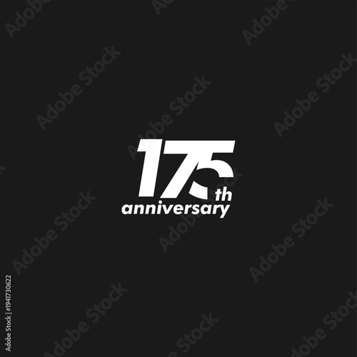 professional 175th anniversary logo,175th anniversary symbol,icon,celebrating 105th anniversary,105th anniversary logo,vector,illustration, logo, graphic, celebration, vector, background, banner