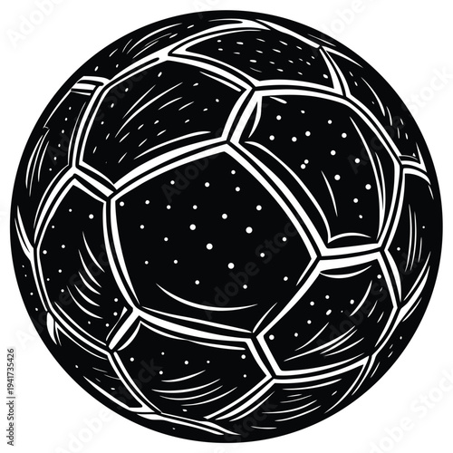 Soccer ball icon. football simple black style, Vector illustration.
