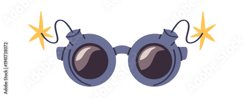 Bomb shaped party sunglasses design