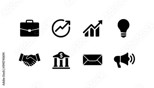 business vector icon set