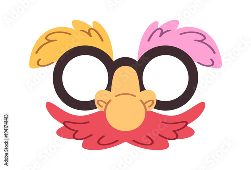 Carnival mask funny eyeglasses design