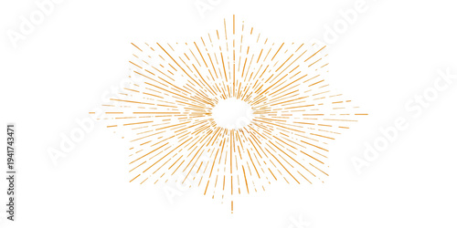 A macro close-up of a sharp wooden star decoration made from toothpicks and yellow spaghetti pasta isolated on a white background for a creative Christmas tree design