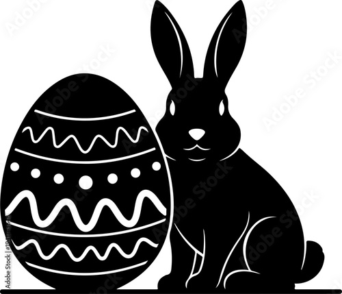Easter Bunny Vector Art