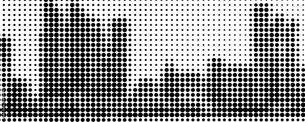 Fototapeta premium Halftone dotted abstract background. Grain gradient texture background with dots. Noise Stipple pointillism pattern. Sand, grain, grunge stipple effect. Abstract texture, vector illustration. modern