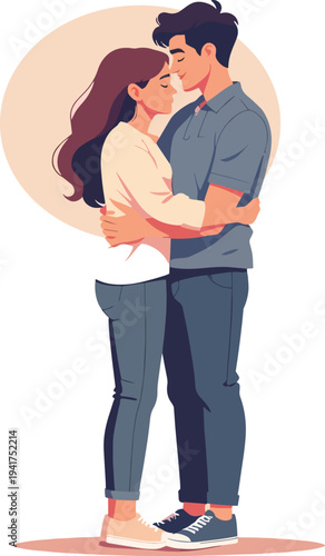 due persone che si abbracciano uomo donna amici amanti parenti fidanzati marito e moglie vettoriale 