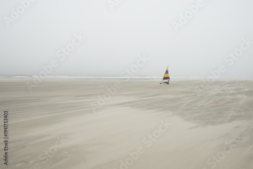 Beach sailer, Langeoog, Lower Saxony, Germany
