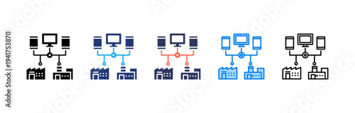 Connected Devices icon sheet multiple style collection