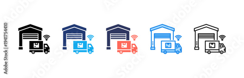 Smart Logistics icon sheet multiple style collection