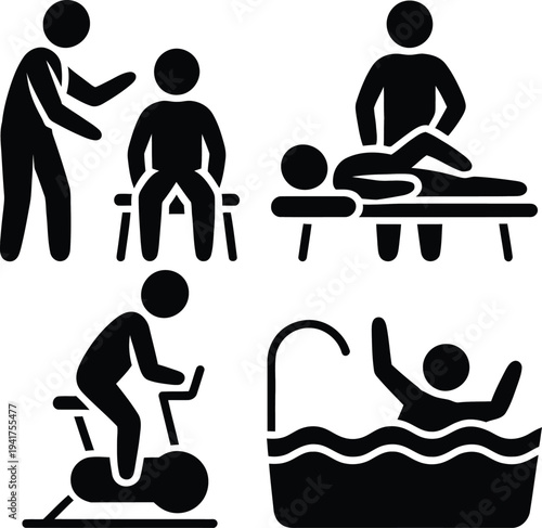 Daily routines illustrated through four common activities in a bedroom setting