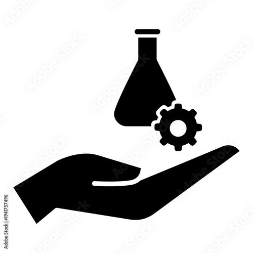 Science icon vector. Research illustration sign. Laboratory symbol, logo.