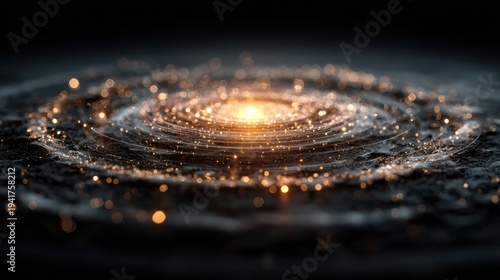 Mysterious circular object shrouded in darkness emanating an intriguing aura of insight and enigma for exploration