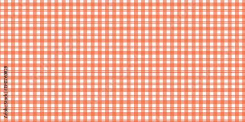 Halloween plaid tablecloth with red checkered pattern background. Isolated flat vector illustration.eps.10