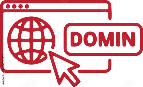 Illustration of set of document and file management glyph icons