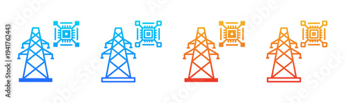 Smart Grid icon sheet multiple style collection