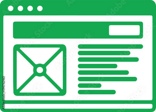 Illustration of set of document and file management glyph icons
