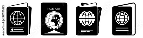 Global business connectivity concept with digital world map and network icons on black smartphone screens for technology and communication