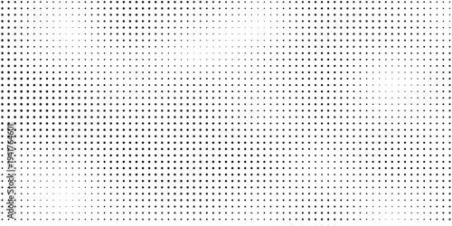 Halftone gradient. Dotted gradient, smooth dots spraying and halftones dot background seamless horizontal geometric pattern vector template set