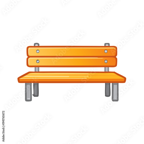 An inviting wooden bench, perfect for moments of rest and contemplation