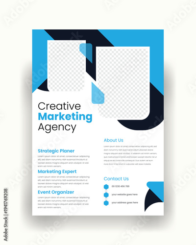 Professional Corporate Business Flyer Template For Company Promotion