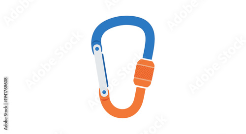 Climbing Carabiner Clip - Safety Equipment for Outdoor Sports and Adventure