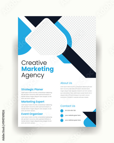 Modern Corporate Business Flyer Template Design