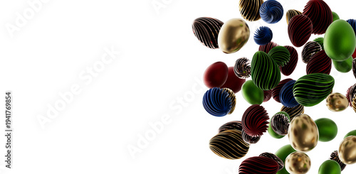 Abstract colorful egg shape...