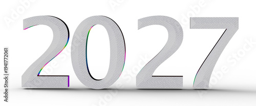 2027 year illustration on w...