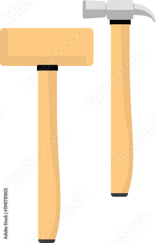 Industrial hand tools for woodworking and metalworking building projects vector