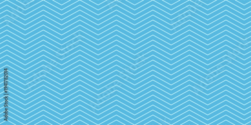Blue seamless wavy line pattern vector background. eps 10