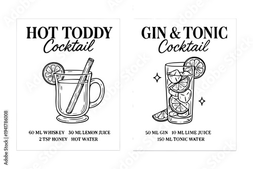 Refreshing cocktail recipes for any occasion with hot toddy and gin