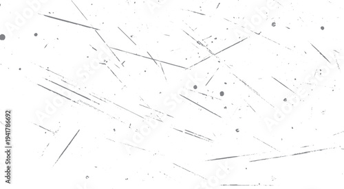 Grey abstract scratches and dots on white background texture grunge
