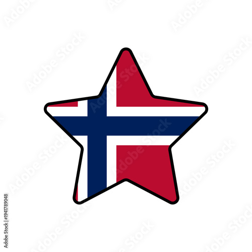 Star with the Norway flag
Vector Star with the flag on a white background