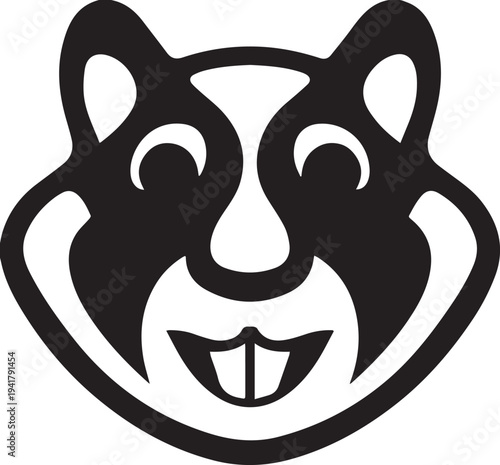 Cartoon Animal Face Vector | Cute Woodland Creature Illustration