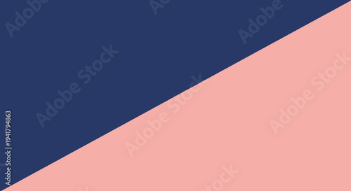 Diagonal color block background with a striking silhouette