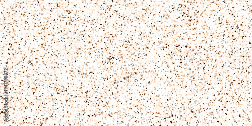 Terrazzo flooring texture polished stone and grain noise pattern old surface marble for background. brown and white paper and marble texture. quartz surface for bathroom or kitchen countertop.