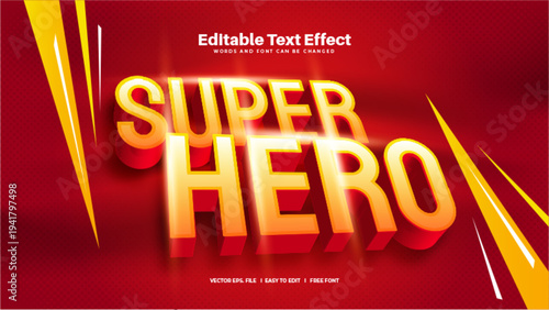 3D Superhero Text Effect