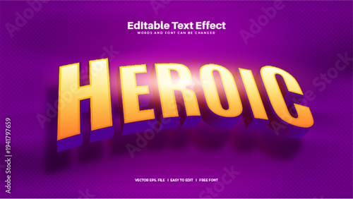 Heroic Text Effect
