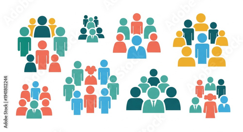Diverse Groups of People - A Visual Representation of Community and Connection.
