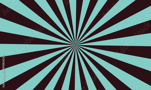 Teal and Dark Brown Radiant Ray Pattern for Dynamic Visual Compositions and Graphic Designs