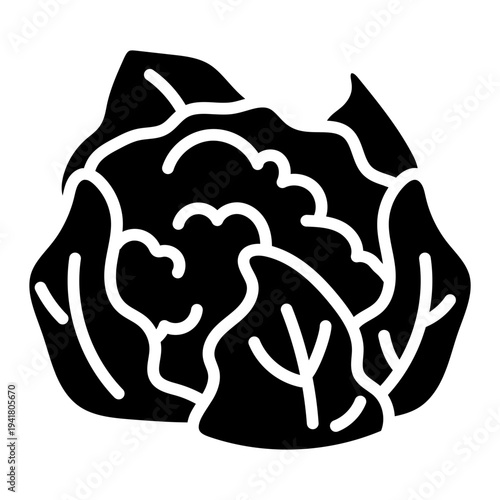 Cauliflower Solid Icon