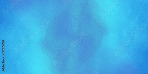 Abstract blue watercolor background with soft cyan gradient and subtle paper texture for creative design backdrops