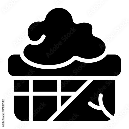 Broken Firewall Solid Icon