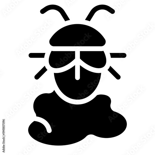 Bug Cloud Solid Icon
