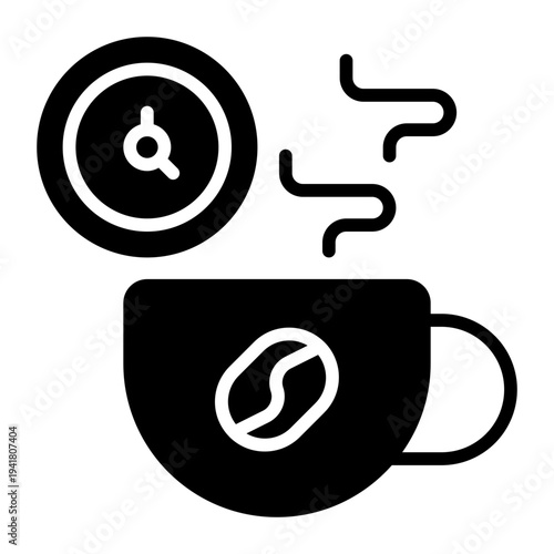 Coffee Time Solid Icon
