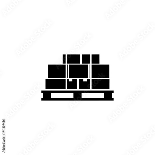 Pallet of Boxes - Efficient Storage and Transport.