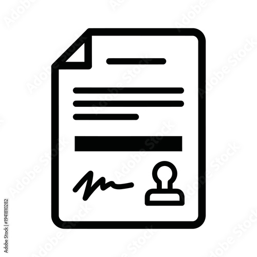 Official document with signature and stamp illustration.