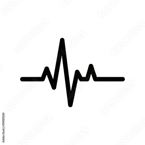 Heartbeat Line Illustration for Medical and Health Concepts.