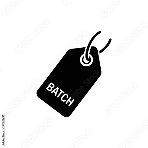 Batch Tag Icon for Product Identification.