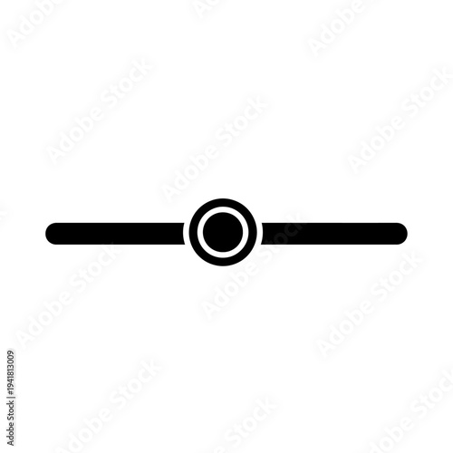 Simple slider control icon for user interface.